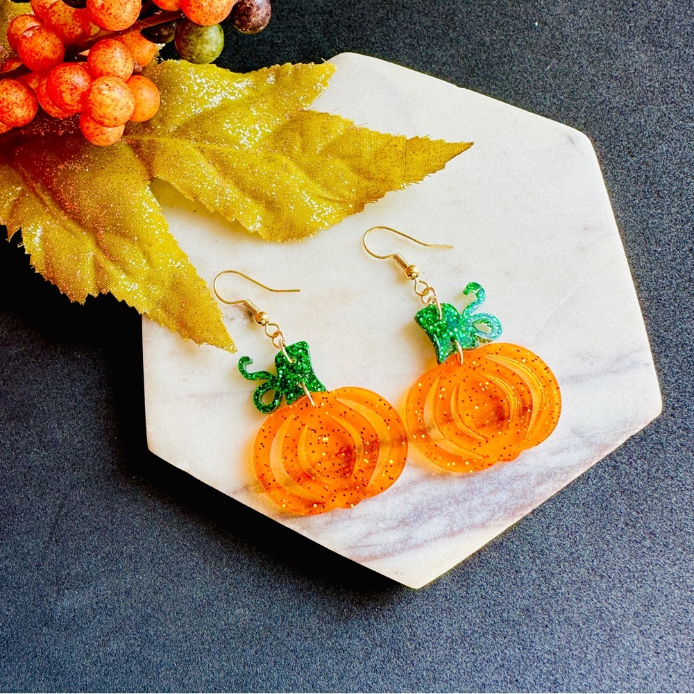 Pumpkin Earrings Fall jewelry